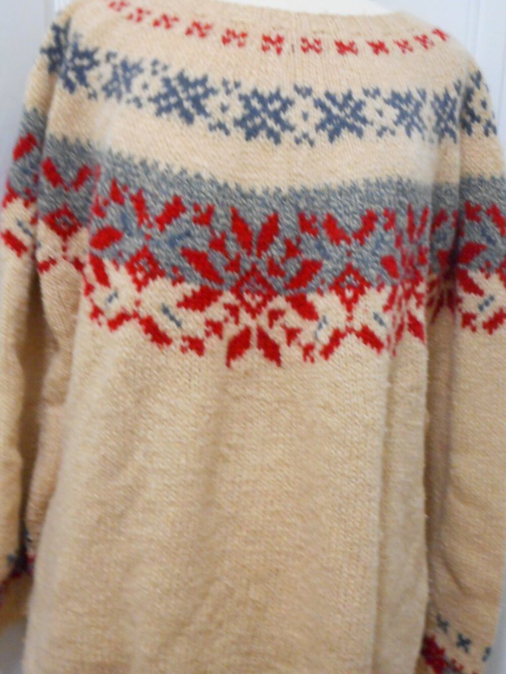 Eddie Bauer Fair Isle Wool/Nylon Sweater Women's XXL